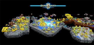 Illustration for article titled Fans Build 14 Feet of StarCraft II in LEGO